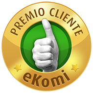 Premiato con il certificato d'oro di approvazione eKomi!